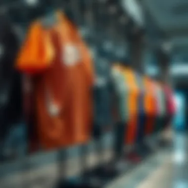 Dynamic Nike sportswear on display