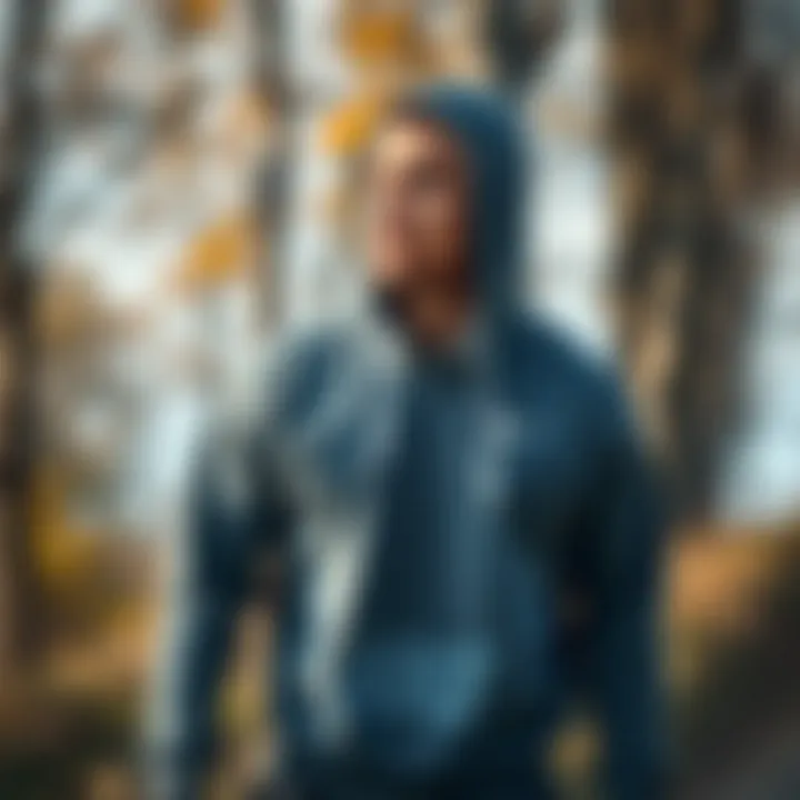 Athlete wearing Nike Tech Fleece sweatshirt during outdoor activity