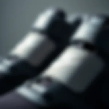 Close-up of high-quality materials used in Nike Velcro shoes