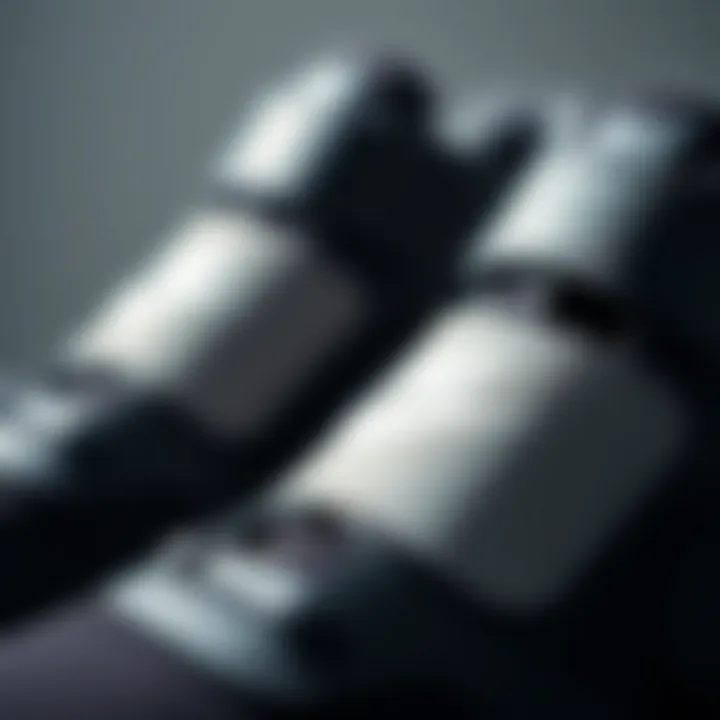 Close-up of high-quality materials used in Nike Velcro shoes