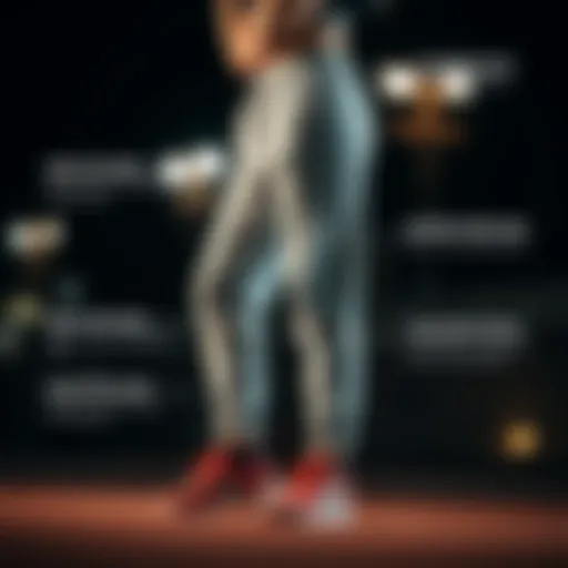 Stylish fleece pants showcasing design features