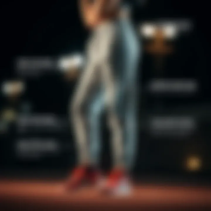 Stylish fleece pants showcasing design features