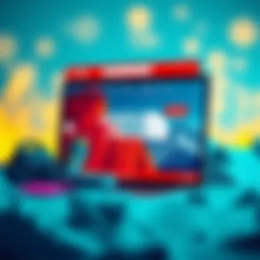 A vibrant online shopping interface for North Face products