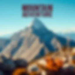 A scenic view of a mountain landscape showcasing outdoor activities