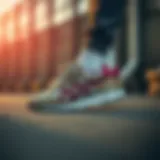 A dynamic shot of Onitsuka Tiger shoes showcasing their sleek design and functionality.