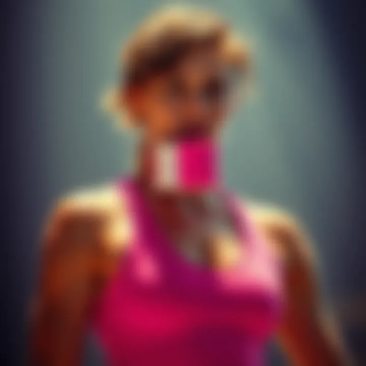 History and evolution of pink square style in fitness