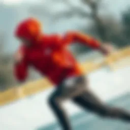 Dynamic athlete showcasing Polar Adidas sports apparel