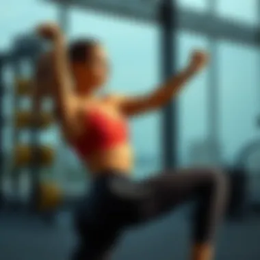 Fitness Routines with Glute Exercises Artistic depiction of fitness routines incorporating glute exercises