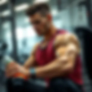 Athlete enjoying workout session