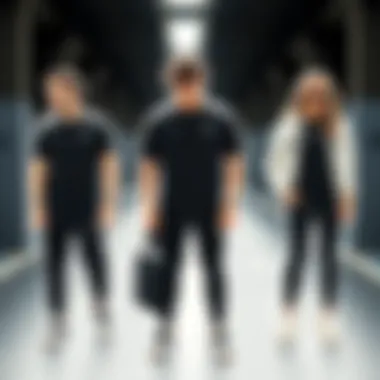 Different ways to wear a Puma black t-shirt