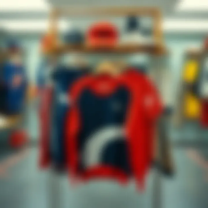 Diverse collection of Puma's vintage apparel on display