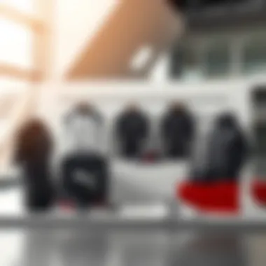 Collection of Puma Lajla products arranged for a stylish display.