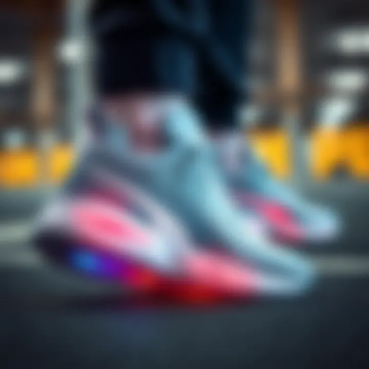 Close-up of Puma shoe technology for comfort