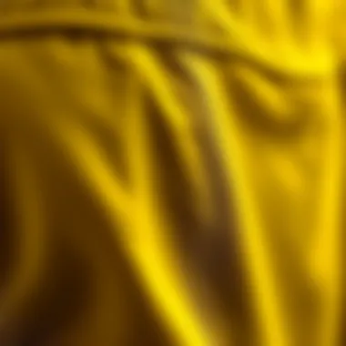 Close-up of the fabric texture used in Puma shorts.