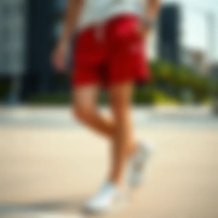 Stylish outfit featuring Puma shorts combined with athletic accessories.