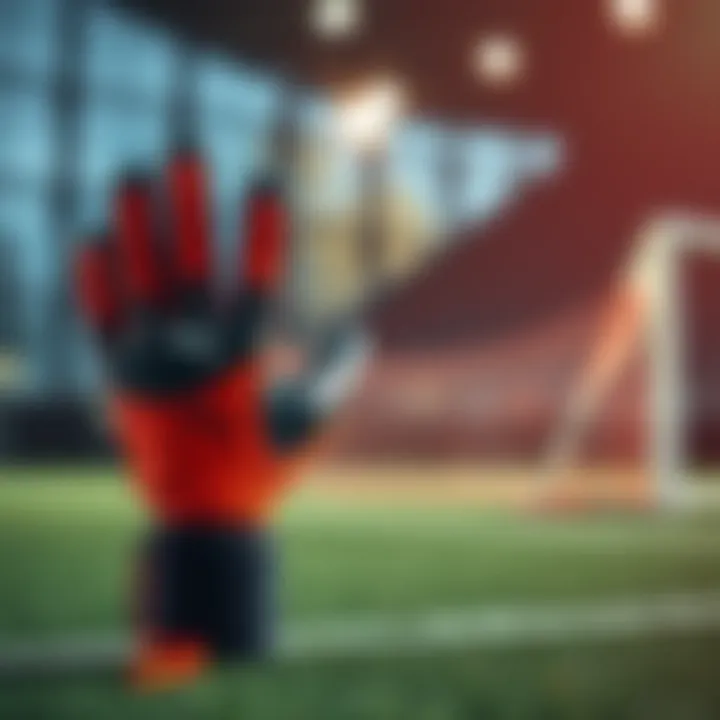 Puma Ultra gloves displayed in a sports setting