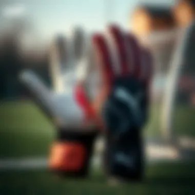 Showcasing the design details of Puma Ultra goalkeeper gloves