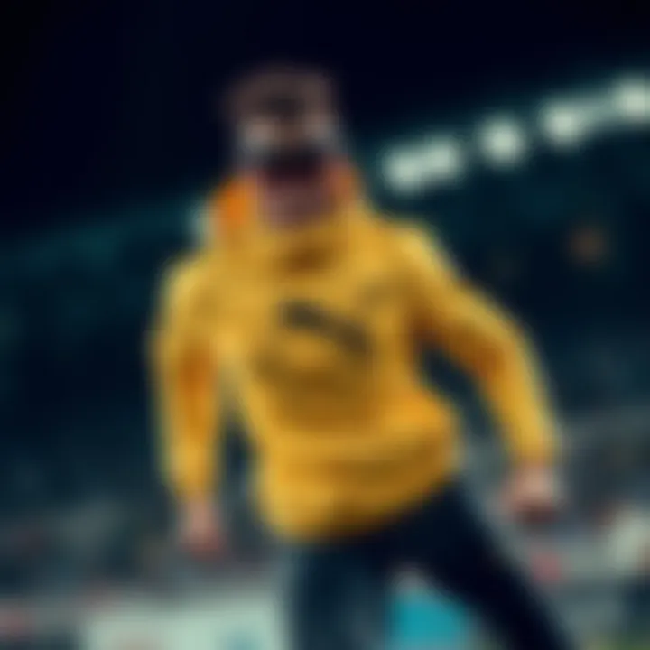 Athlete in Puma Whirlwind Gear Athlete wearing Puma Whirlwind in action