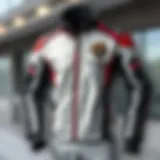 Stylish racing jacket showcasing a modern design