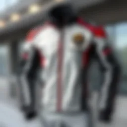 Stylish racing jacket showcasing a modern design
