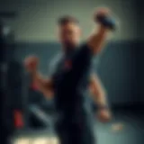 Dynamic workout in Reebok CrossFit T-Shirt showcasing versatility