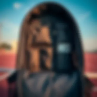 An organized interior of a Reebook bag, showing its functional compartments.