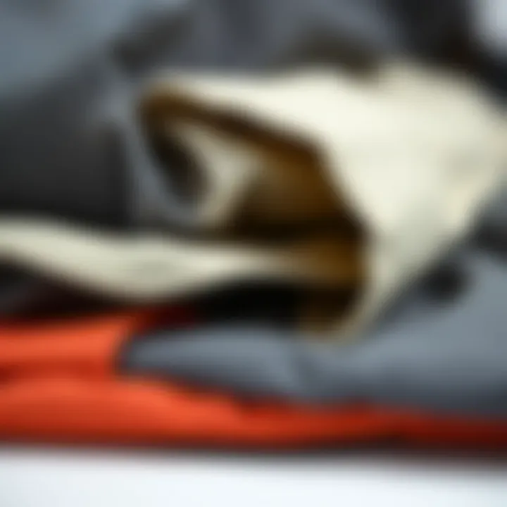 Close-up of materials used in a Reebook bag, highlighting quality and durability.