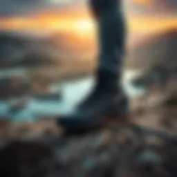 Stunning landscape showcasing rugged terrain and water elements