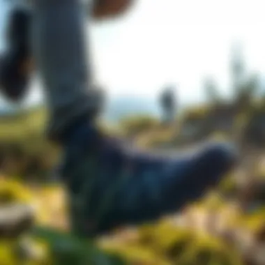 In Action on a Nature Hike Salomon X Ultra 3 Mid GTX being worn during a nature hike