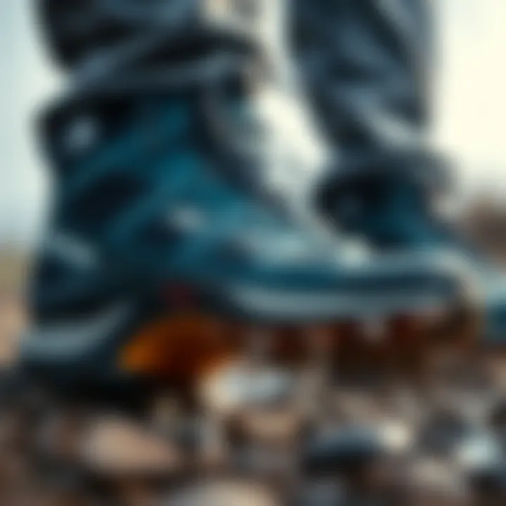 Waterproof Material Highlight Close-up view of Salomon X Ultra 3 Mid GTX showcasing its waterproof material