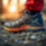 A close-up view of the Salomon XA Rogg 2 GTX showcasing its innovative design and materials.