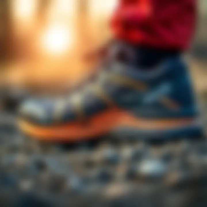 A close-up view of the Salomon XA Rogg 2 GTX showcasing its innovative design and materials.