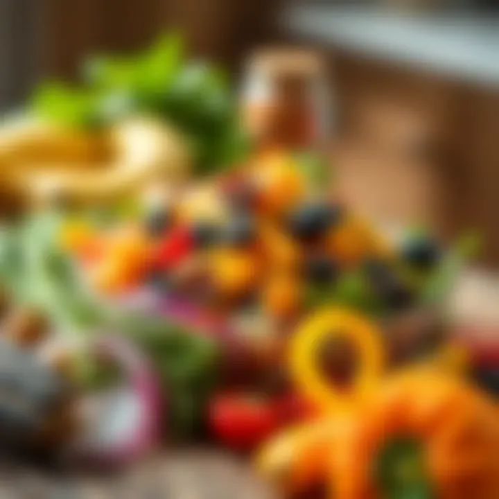 Vibrant Salad of Nutrient-Dense Ingredients A colorful salad loaded with superfoods