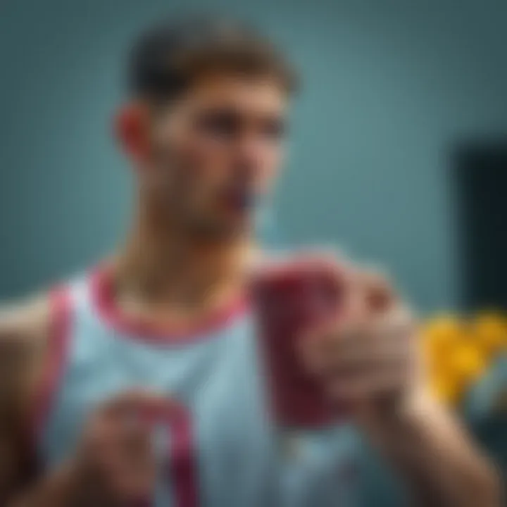 Superfood Smoothie for Optimal Performance An athlete enjoying a smoothie packed with superfoods
