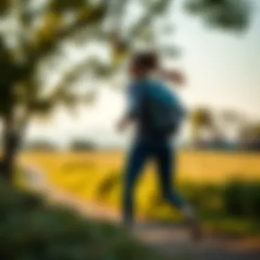 Outdoor scenery encouraging an active lifestyle