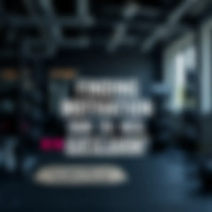 Inspirational quote displayed in a fitness environment