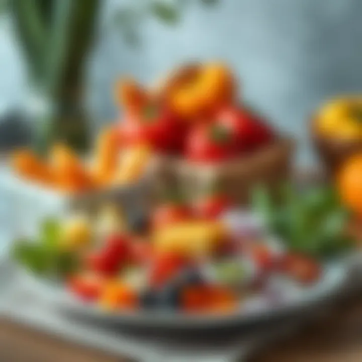 Healthy meal showcasing fresh ingredients for a balanced diet
