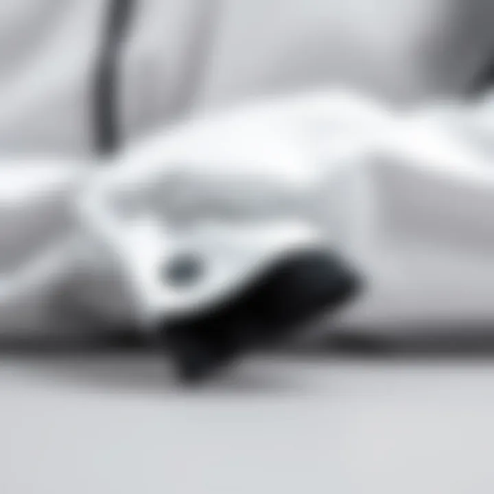 Material selection for black cuffs in sports attire