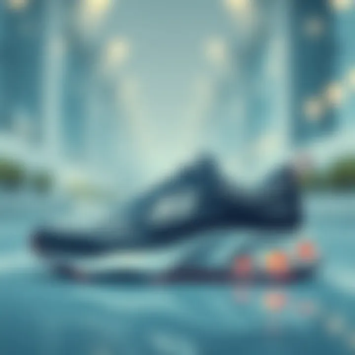 Modern Aesthetics in Skechers Footwear Innovative Skechers athletic shoe design showcasing modern aesthetics