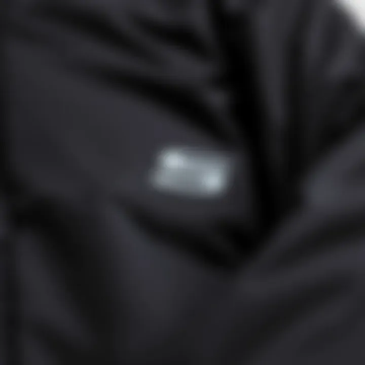 Close-up of high-quality material used in Skechers mont