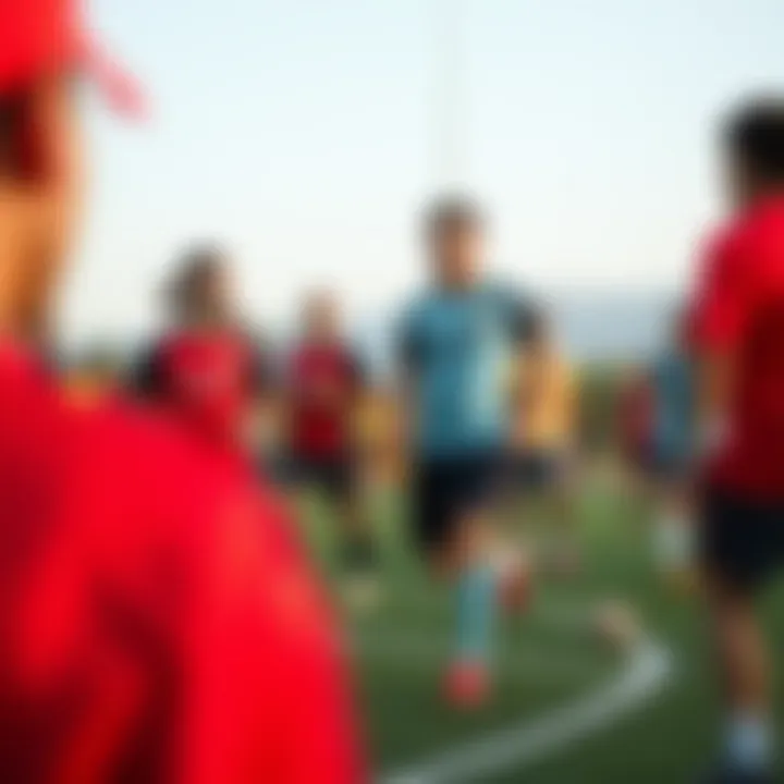 Engaging community sports event featuring Slazenger