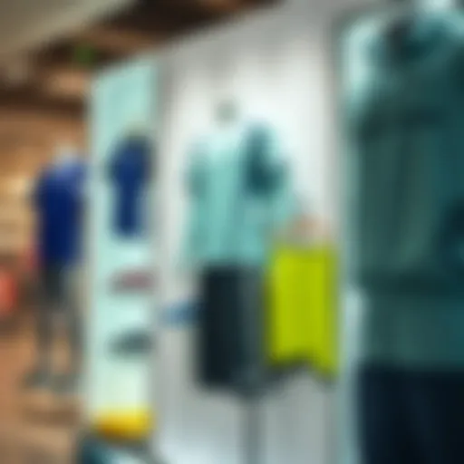 Innovative Sports Apparel in Gaziantep Modern sports apparel display in Gaziantep store