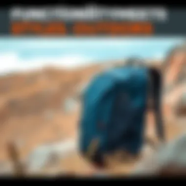 Sleek and functional sports backpack in an outdoor setting