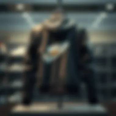 Fashion-forward sneaker jacket on display