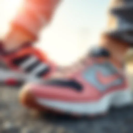 Diverse styles of sports shoes showcasing functionality and design