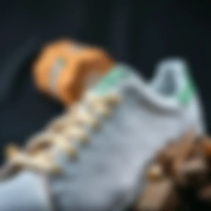 Different materials used in the making of Stan Smith shoes