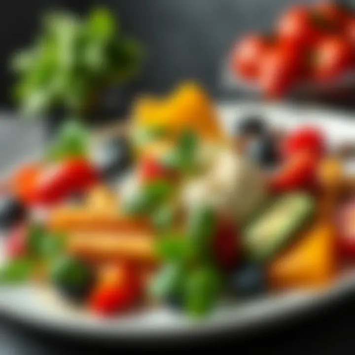 A plate of healthy, nutrient-rich foods ideal for athletes