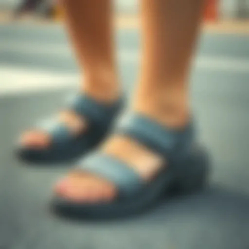 Stylish sandals showcasing modern designs