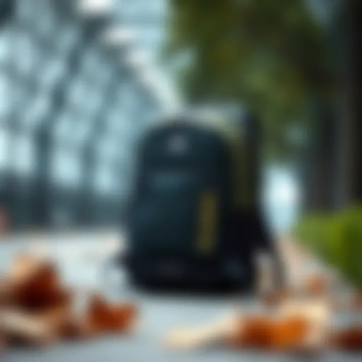 Stylish sports backpack showcasing modern design