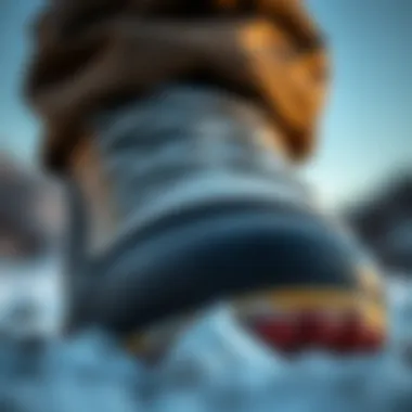 Thermal Boot Materials Close-up of thermal boot materials showcasing insulation